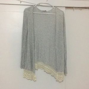 Grey thin cardigan